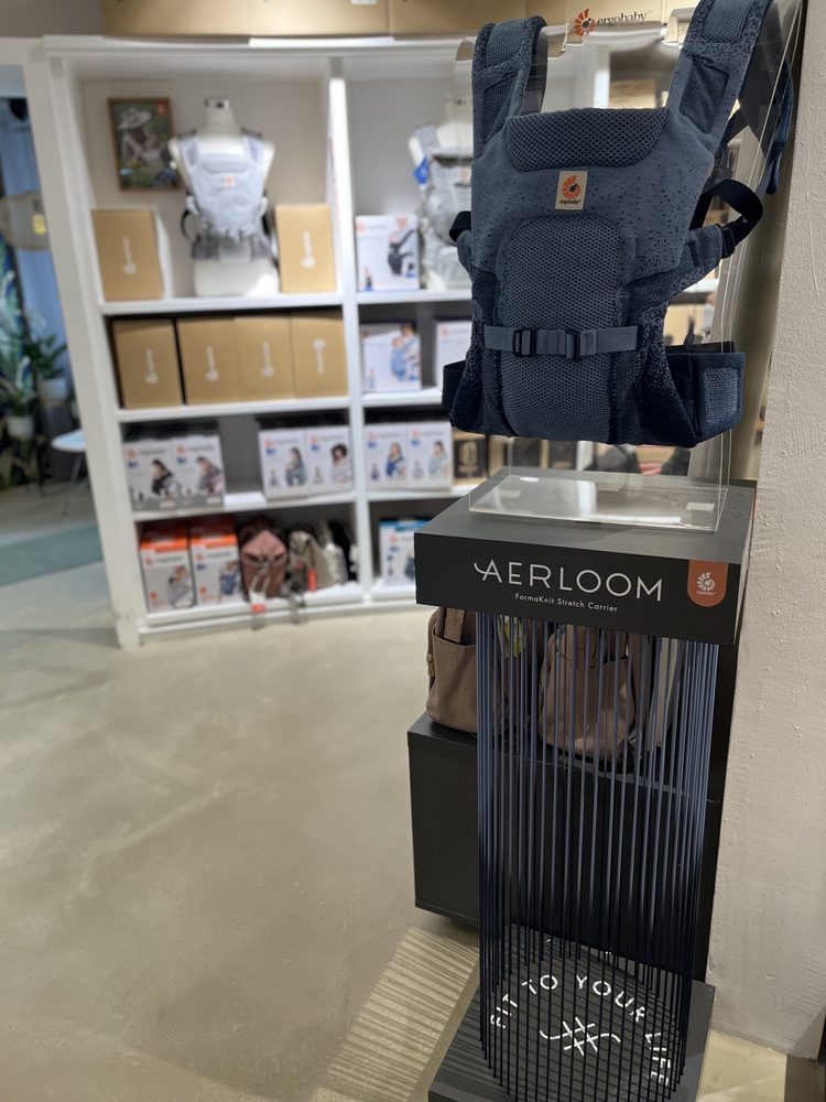 Ergobaby Aerloom display in a shop-in-shop